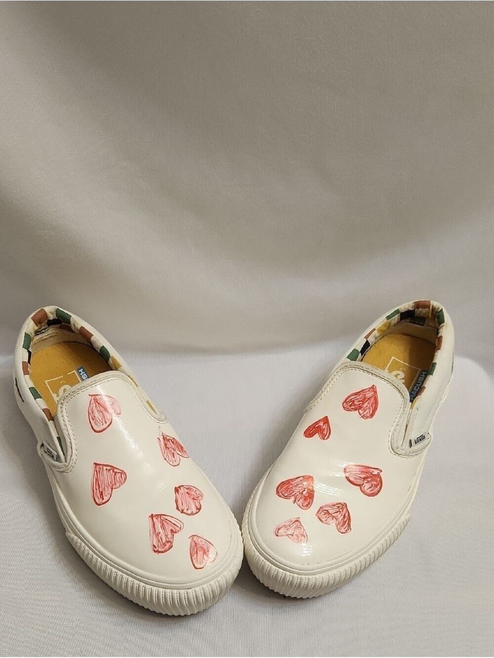 Vans × Karina Rozunko Heart Slip-on Platform Sneakers (W Size 5.5) - Picture 3 of 14